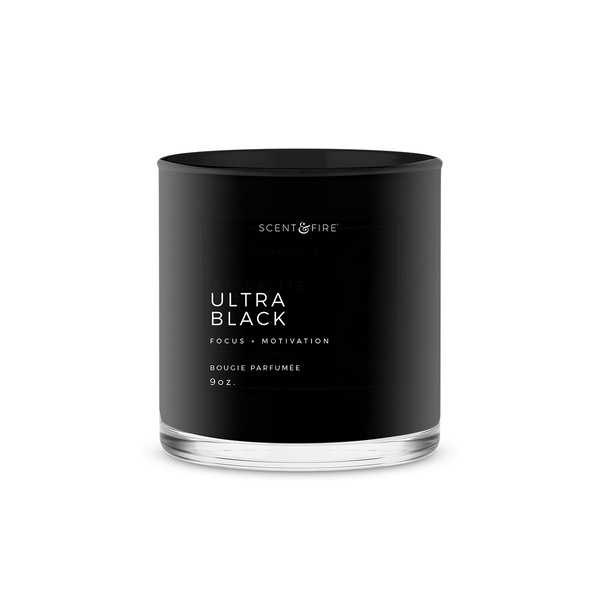 Ultra Black Scented Candle